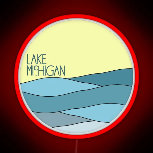 Lake Michigan RGB Neon Sign