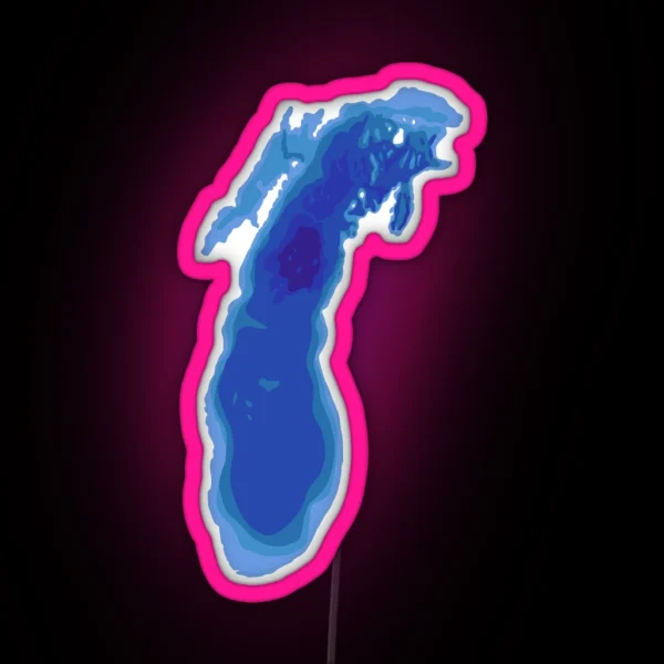 Lake Michigan RGB Neon Sign