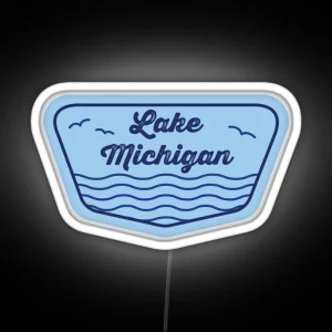 Lake Michigan Wave RGB Neon Sign