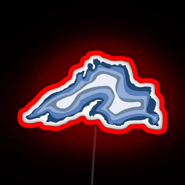 Lake Superior Agate Cool RGB Neon Sign
