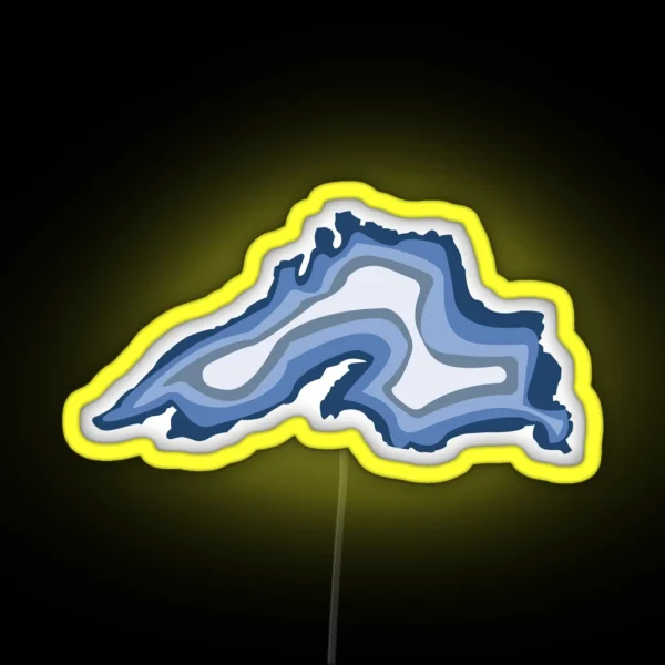 Lake Superior Agate Cool RGB Neon Sign