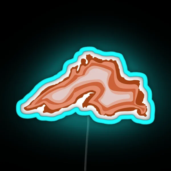 Lake Superior Agate Warm RGB Neon Sign