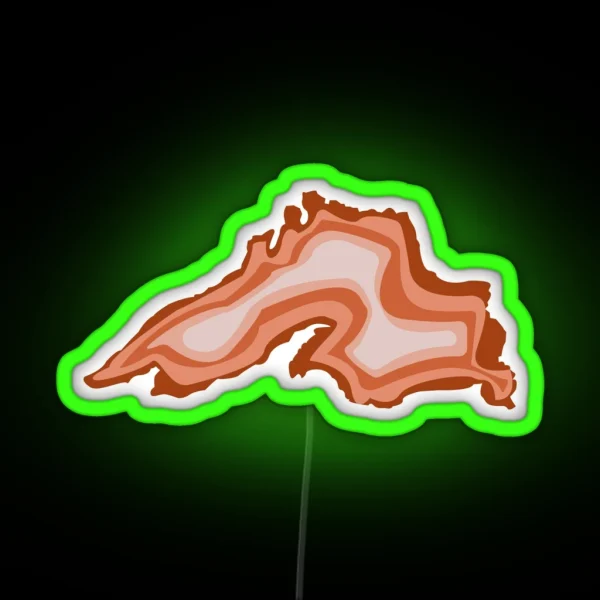 Lake Superior Agate Warm RGB Neon Sign