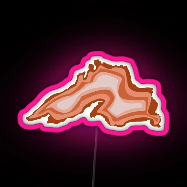 Lake Superior Agate Warm RGB Neon Sign