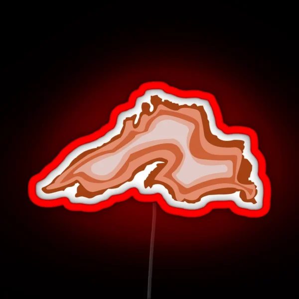 Lake Superior Agate Warm RGB Neon Sign