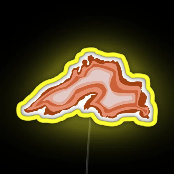 Lake Superior Agate Warm RGB Neon Sign