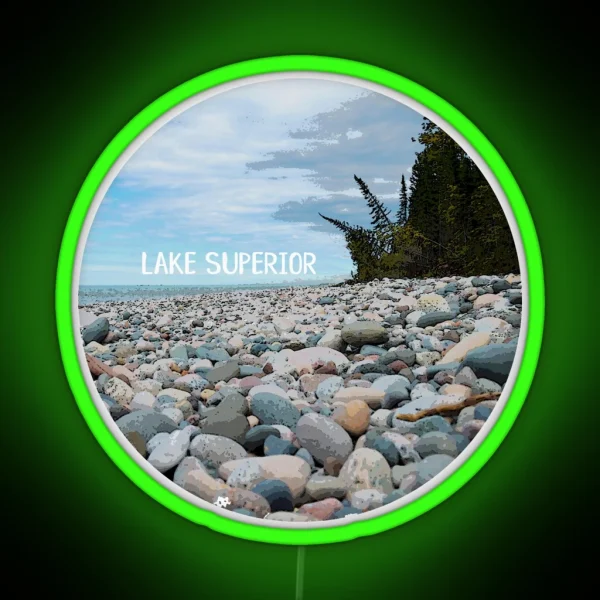 Lake Superior RGB Neon Sign