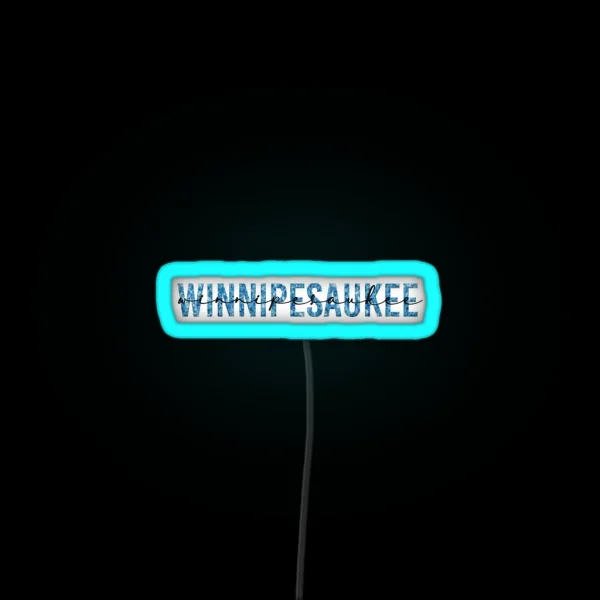 Lake Winnipesaukee RGB Neon Sign