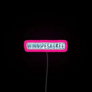 Lake Winnipesaukee RGB Neon Sign