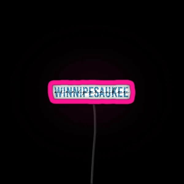 Lake Winnipesaukee RGB Neon Sign
