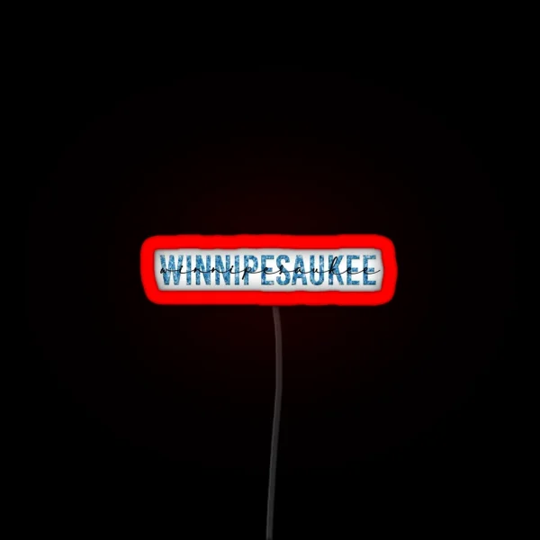 Lake Winnipesaukee RGB Neon Sign