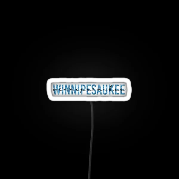 Lake Winnipesaukee RGB Neon Sign