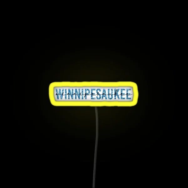 Lake Winnipesaukee RGB Neon Sign