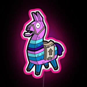 Lama Battle Royale Character RGB Neon Sign