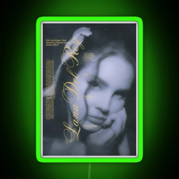 Lana Del Rey Design RGB Neon Sign