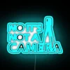 Professional Land Surveyor Sign with Vibrant RGB Neon Accents