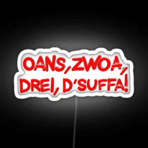 Land Zwoa Drei D SUFFA RGB Neon Sign