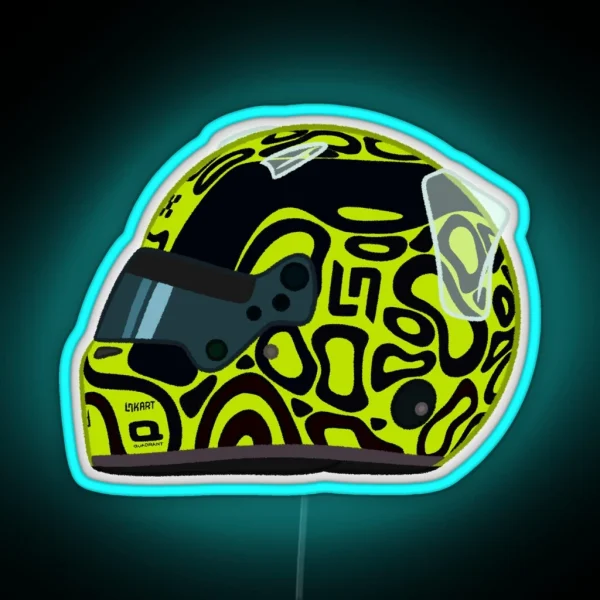 Lando Norris 2024 Helmet RGB Neon Sign