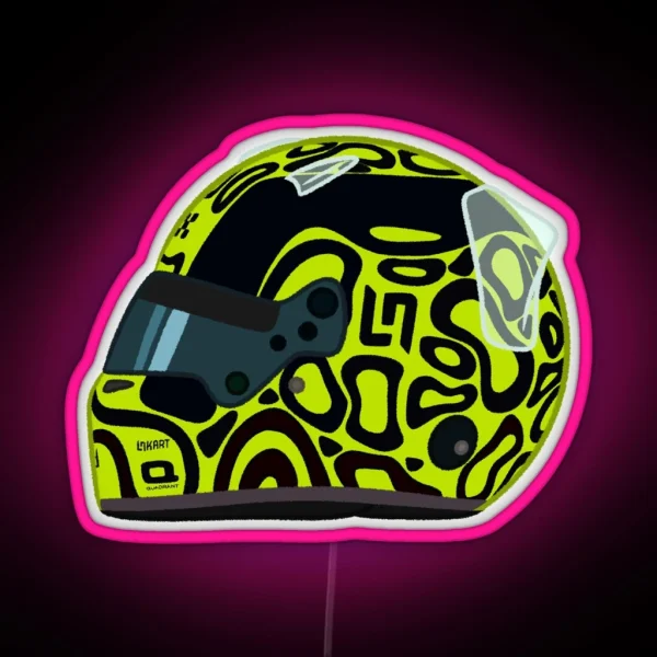 Lando Norris 2024 Helmet RGB Neon Sign