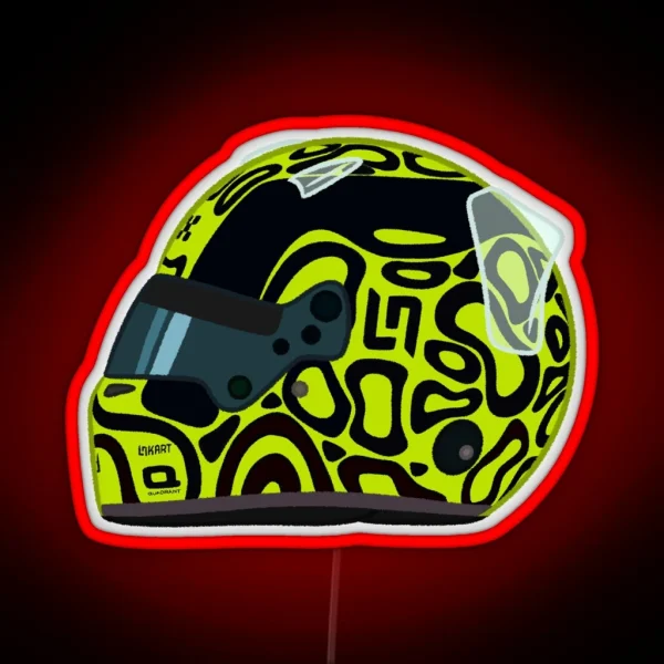 Lando Norris 2024 Helmet RGB Neon Sign