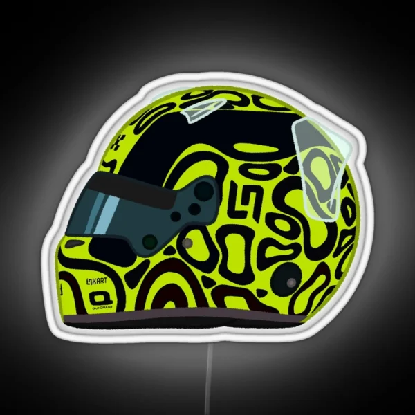 Lando Norris 2024 Helmet RGB Neon Sign