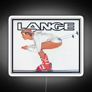 Lange Ski Girl RGB Neon Sign