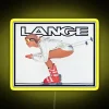 Vibrant RGB LED neon sign featuring iconic ski girl design
