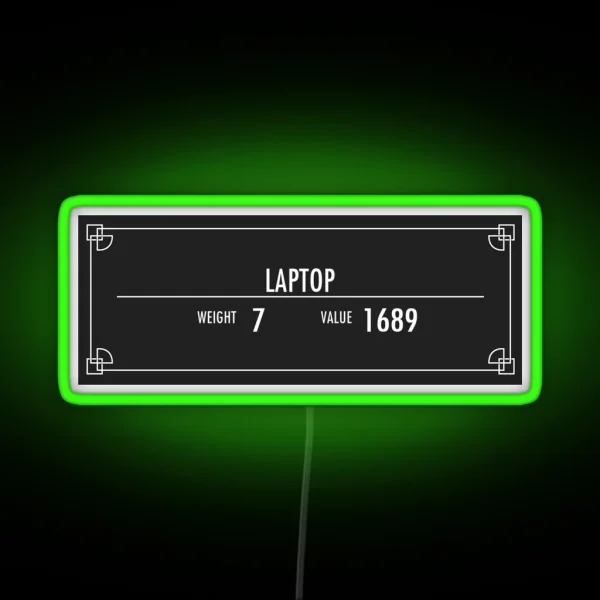 Laptop Of Ysgramor RGB Neon Sign