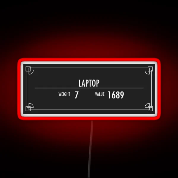 Laptop Of Ysgramor RGB Neon Sign