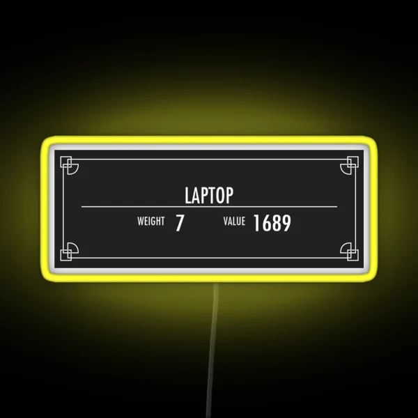 Laptop Of Ysgramor RGB Neon Sign