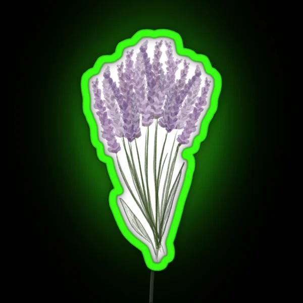 Large Lavender Bunch RGB Neon Sign