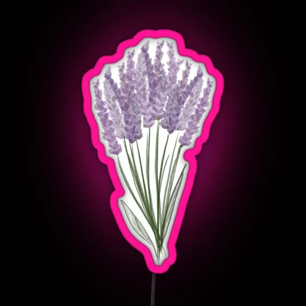Large Lavender Bunch RGB Neon Sign