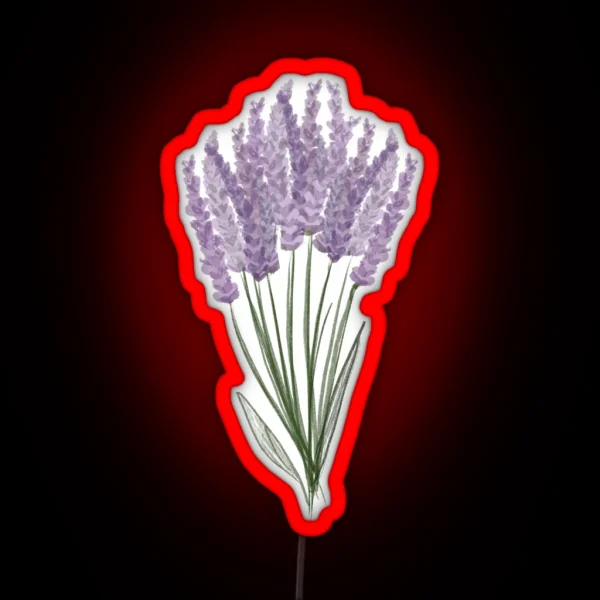 Large Lavender Bunch RGB Neon Sign
