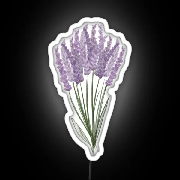 Large Lavender Bunch RGB Neon Sign