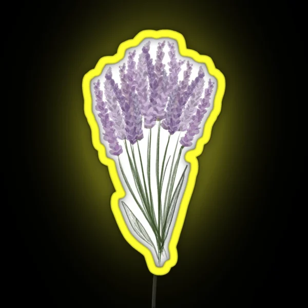 Large Lavender Bunch RGB Neon Sign