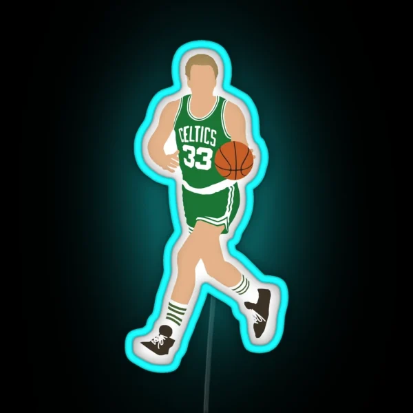 Larry Bird RGB Neon Sign