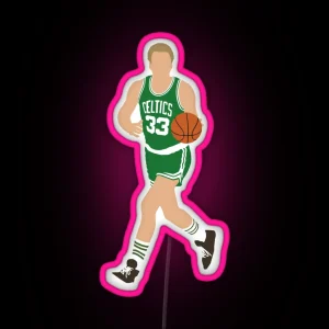 Larry Bird RGB Neon Sign