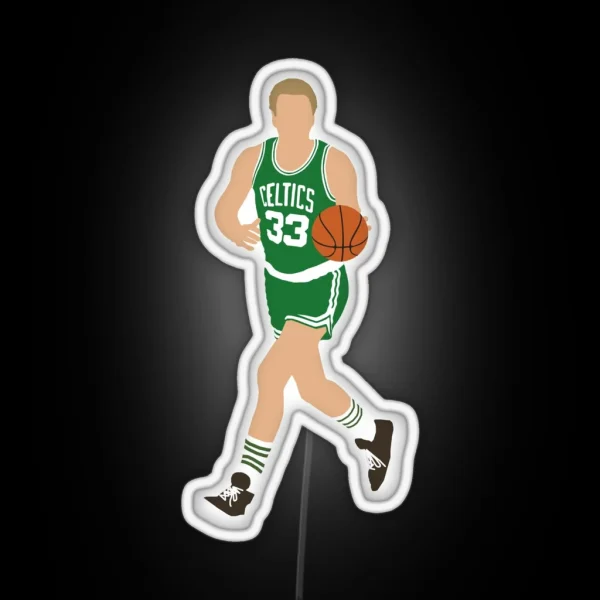 Larry Bird RGB Neon Sign