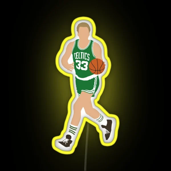Larry Bird RGB Neon Sign