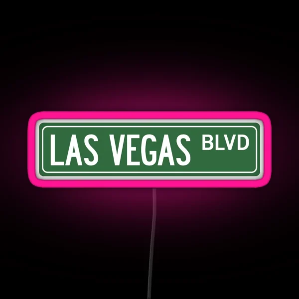 LAS VEGAS BLVD RGB Neon Sign