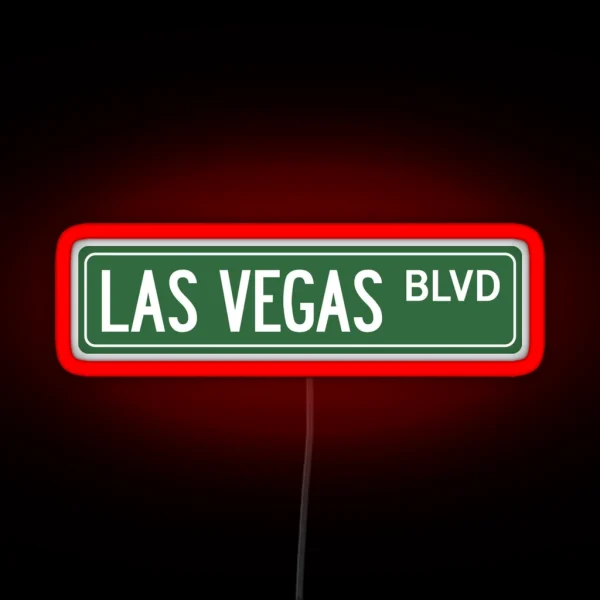 LAS VEGAS BLVD RGB Neon Sign