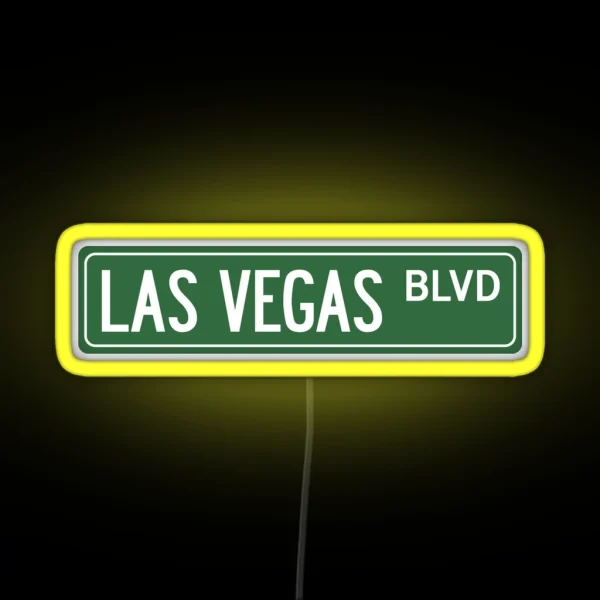 LAS VEGAS BLVD RGB Neon Sign