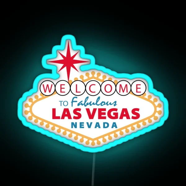 Las Vegas Design Welcome To Fabulous Las RGB Neon Sign