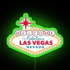 Luxurious Neon Sign Featuring Iconic Las Vegas Route Emblem Design