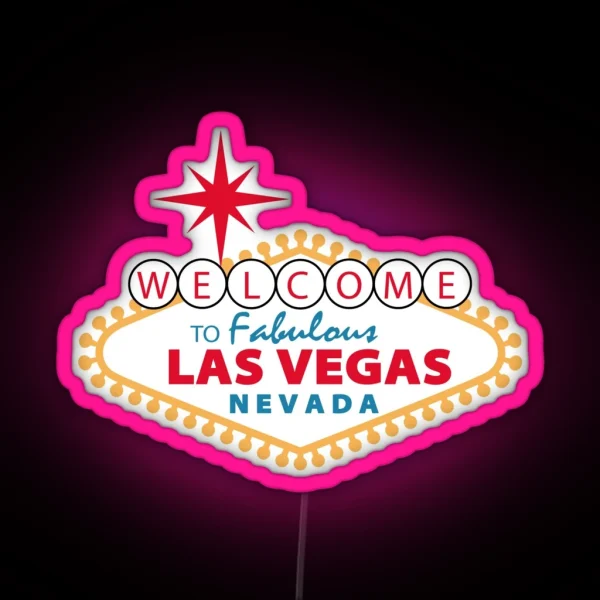 Las Vegas Design Welcome To Fabulous Las RGB Neon Sign