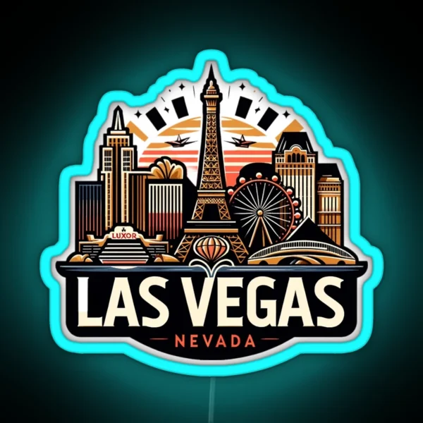 Las Vegas Nevada RGB Neon Sign