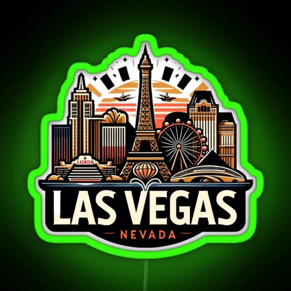 Las Vegas Nevada RGB Neon Sign