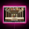 Customizable Last Supper inspired zoom call meme LED neon digital display