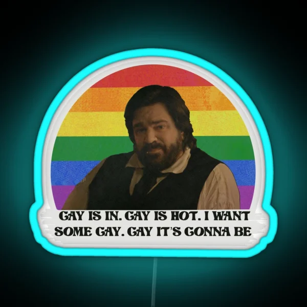 Laszlo Gay Is In RGB Neon Sign