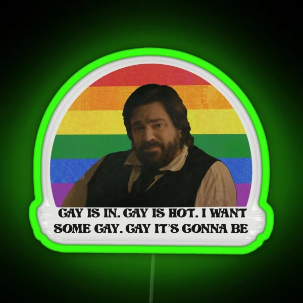 Laszlo Gay Is In RGB Neon Sign